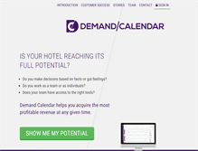 Tablet Screenshot of demandcalendar.com
